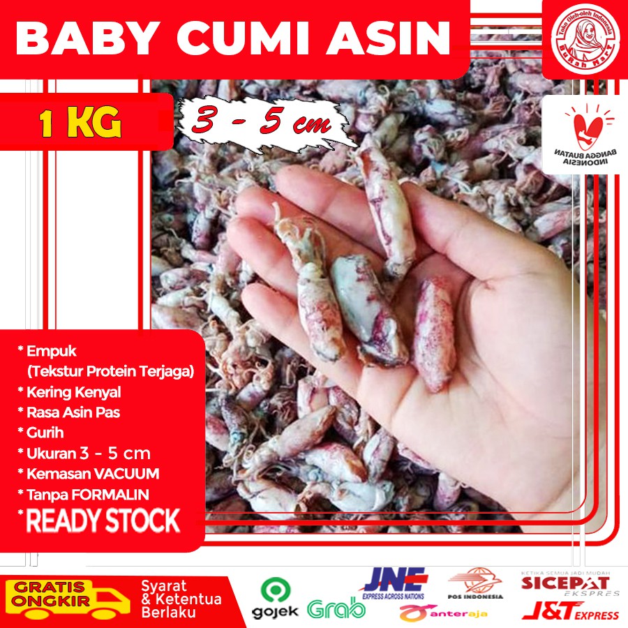 

Baby Cumi Asin | Sotong Asin | Cumi Asin Baby Enak Empuk Sehat Tanpa Formalin Murah Premium 1 KG