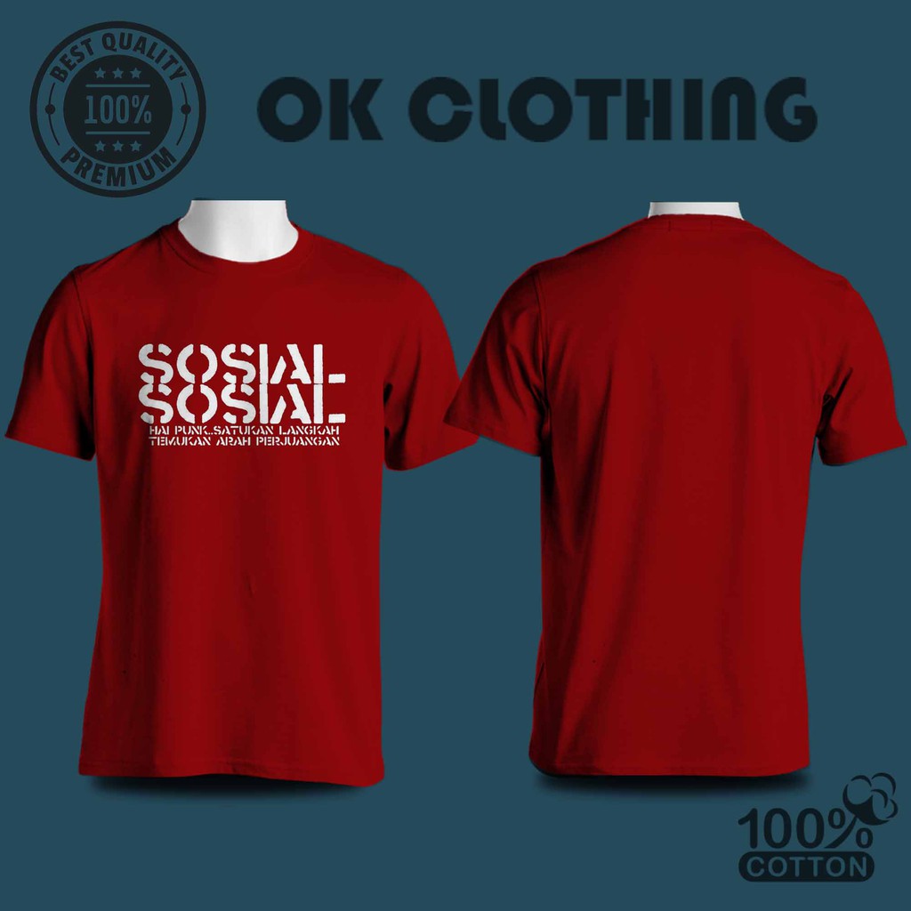 Baju Kaos Punk Sosial Sosial Berkualitas Distro