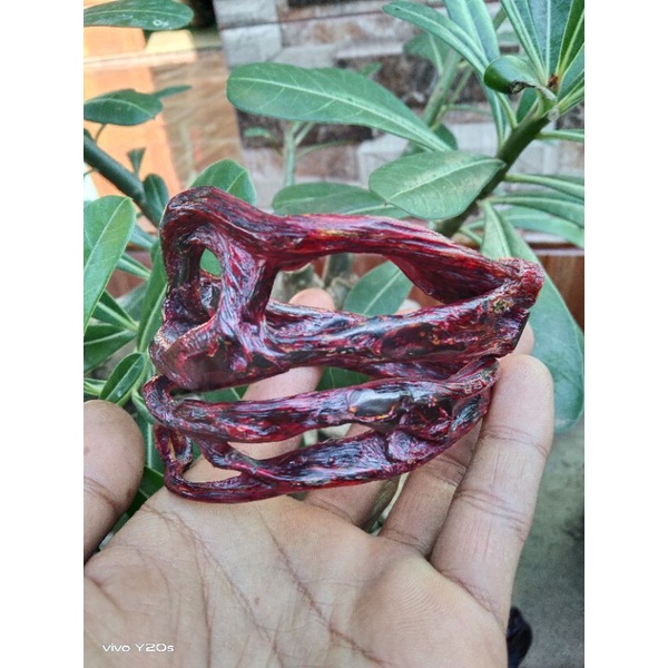 GELANG AKAR BAHAR MERAH COMBONG JUMBO