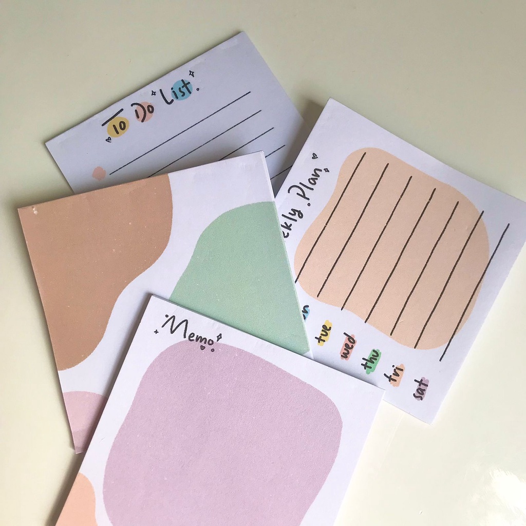 

memopad warna pastel lucu untuk dekorasi jurnal/ journal deco 03