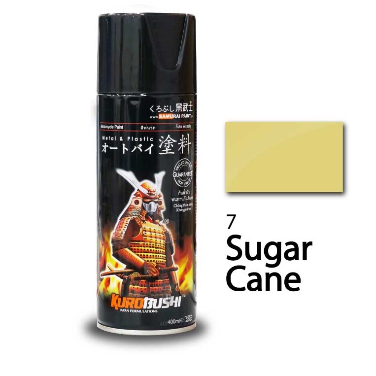 Samurai Paint Kurobushi Cat Semprot Pilox Pilok Warna Kuning / Sugar Cane (7) 400ml