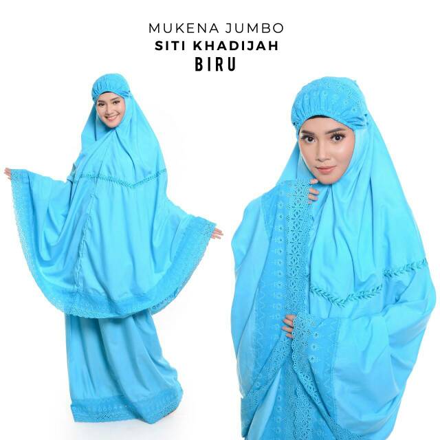 PUSAT MUKENA TASIK - MUKENA DEWASA KATUN BORDIR JUMBO SITI KHADIJAH