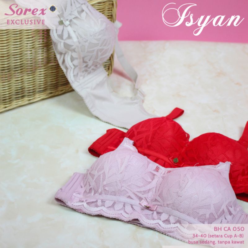 Sorex bra CA 050 BH renda premium tanpa kawat,busa  Isyan 34-40