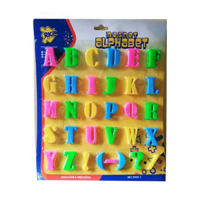 Magnet Abjad Magnet Angka Mainan Edukasi