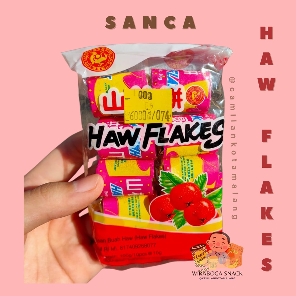 

SANCA/ Isi 10/HAW FLAKES koin ISI 10PCS /Permen san ca phien/ manisan BUAH HAW