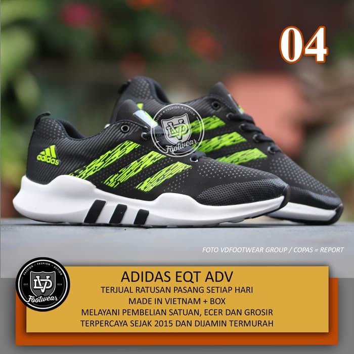 ASLI IMPORT SEPATU olahraga SPORT PRIA ADIDAS EQT RUNNING GO ORIGINAL jogging lari kuliah kerja kant