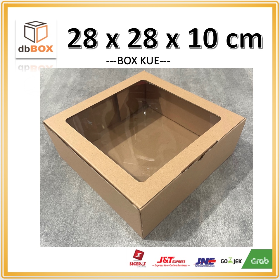

BOX MIKA 28x28x10 kardus die cut, untuk kue hampers gift box MIKA MIKA