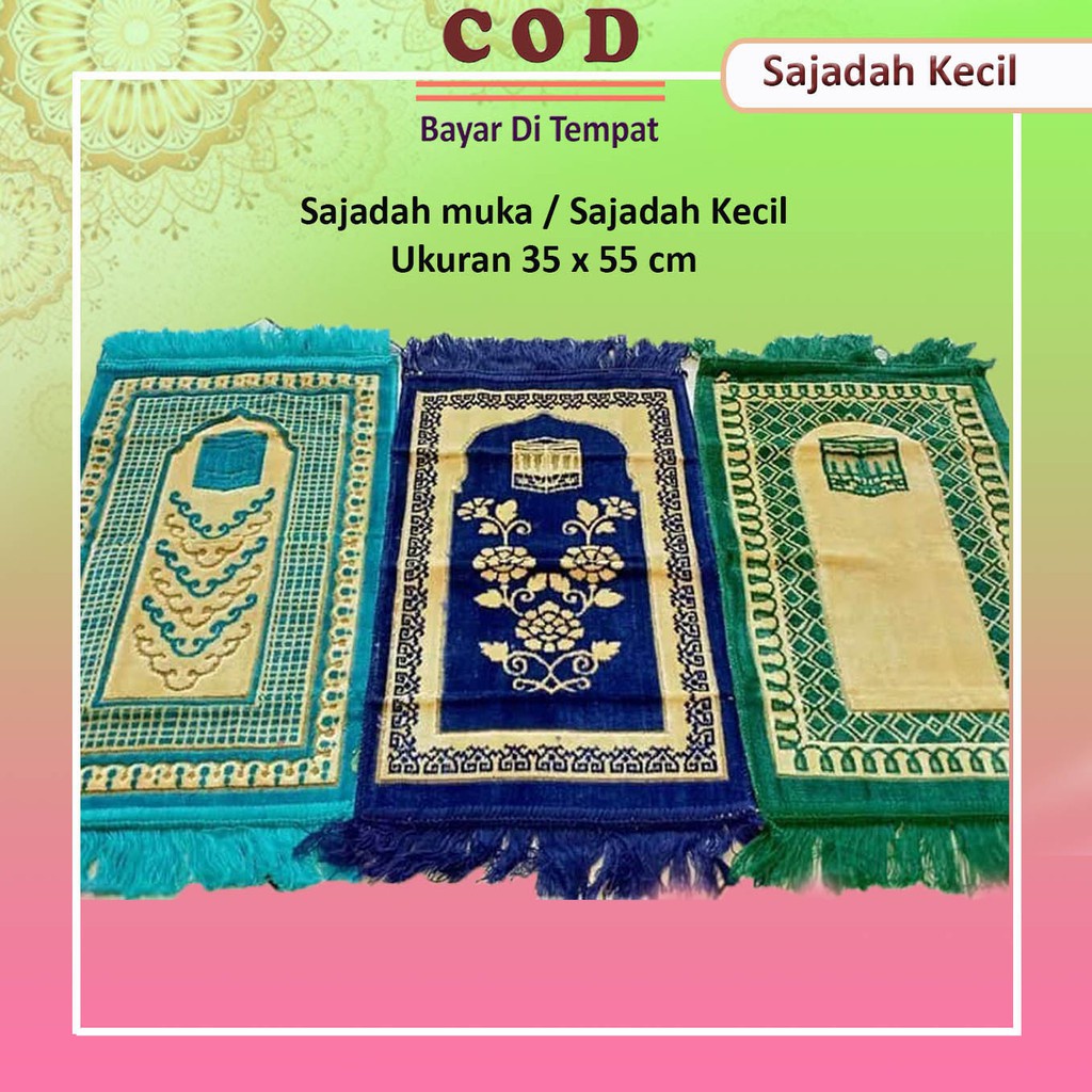 SAJADAH KECIL (BISA COD - BAYAR DI TEMPAT) / SAJADAH MUKA / SAJADAH MINI SAJADAH ANAK-2