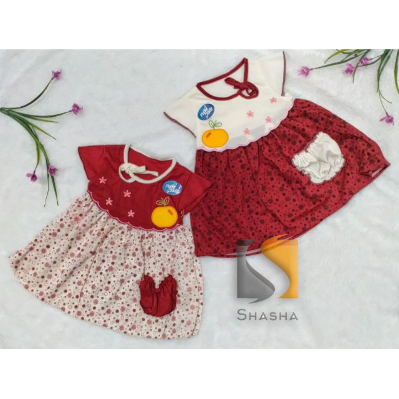 [L-028] Setelan Baju Bayi Planet Kids cantik  motif lucu 0-6 bln