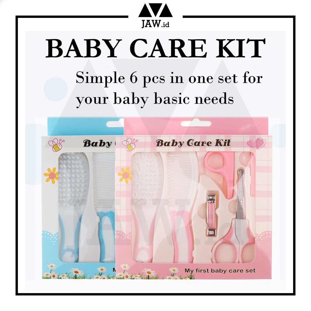 Baby Care Kit 6 in 1 Kado Lahiran Set Perlengkapan Bayi Sisir Bayi