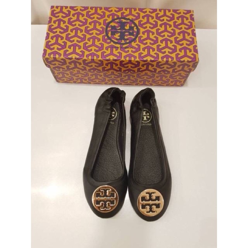Flat shoes Tory Burch Black Gold #Realpict