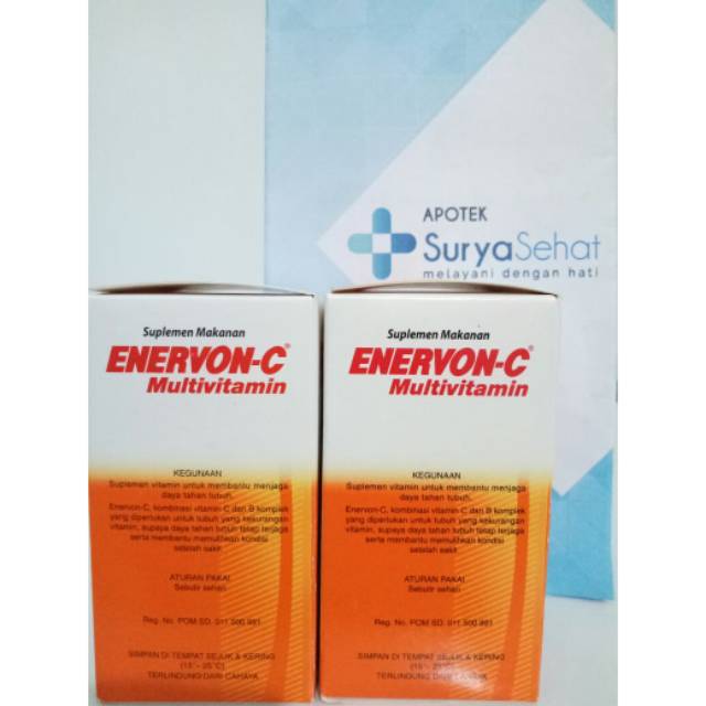 Enervon C Strip isi 4 / Enervon-C Botol isi 30 Multivitamin dan Mineral Menjaga Daya Tahan Tubuh