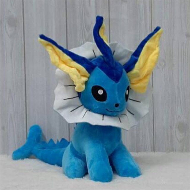 Boneka Vapereon Teman Pokemon Size 18cm/Boneka Pokemon/Boneka Karakter