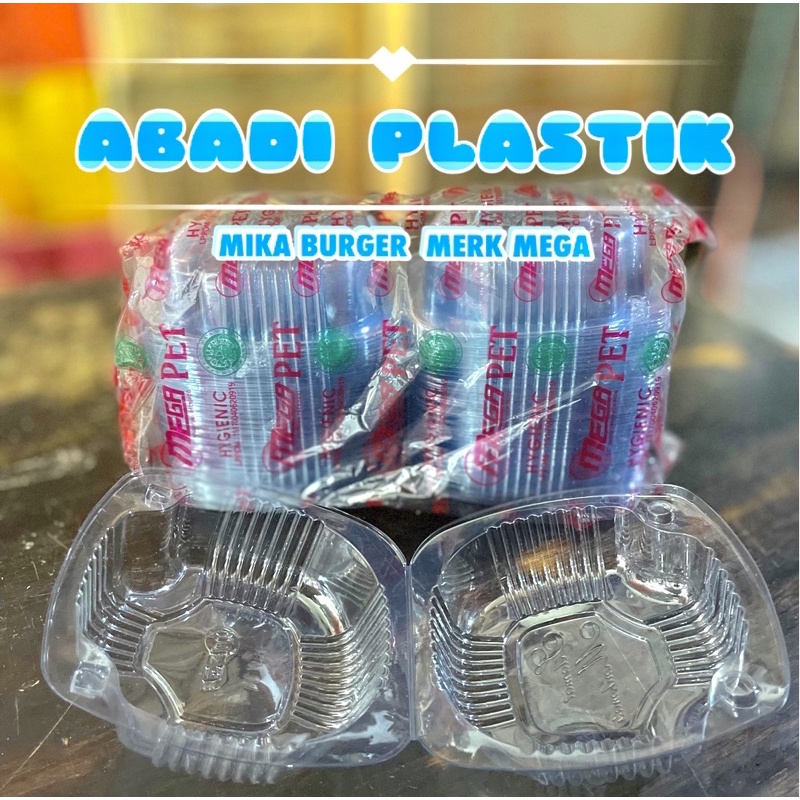 MIKA / KOTAK BURGER ISI 50PCS