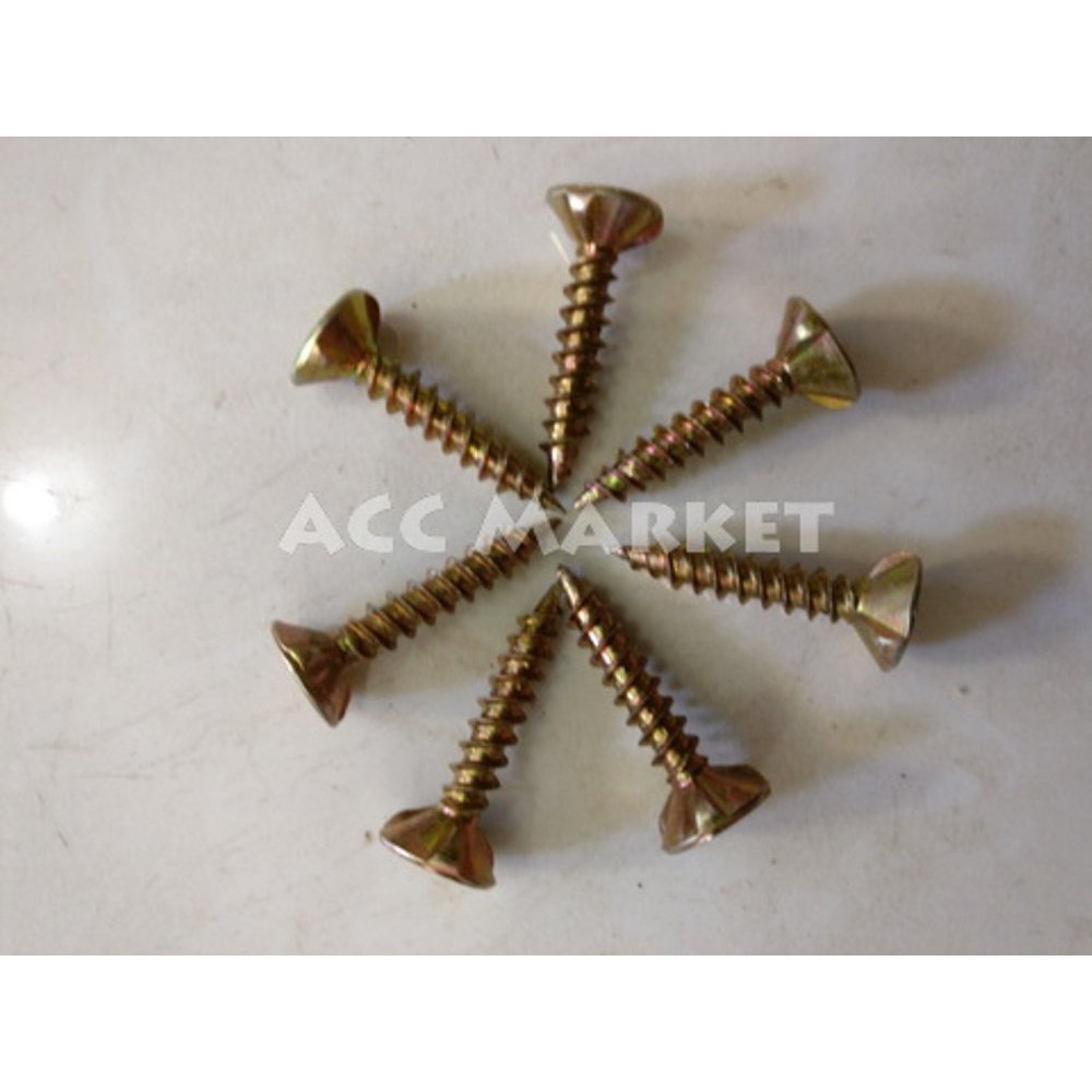 Dijual x 1  Scrup Sekrup Skrup Secrup Screws GRC Sunray Kuning Murah