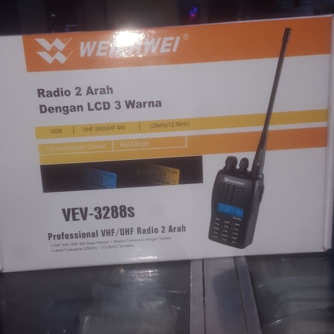 RADIO HT WEIERWEI VEV.3288S FREQ VHF 136-174. SINGLE BAND HT WEIERWEI
