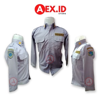 Jual Seragam Abu Abu Dinas Perhubungan Abu Lengan Panjang Pendek Baju