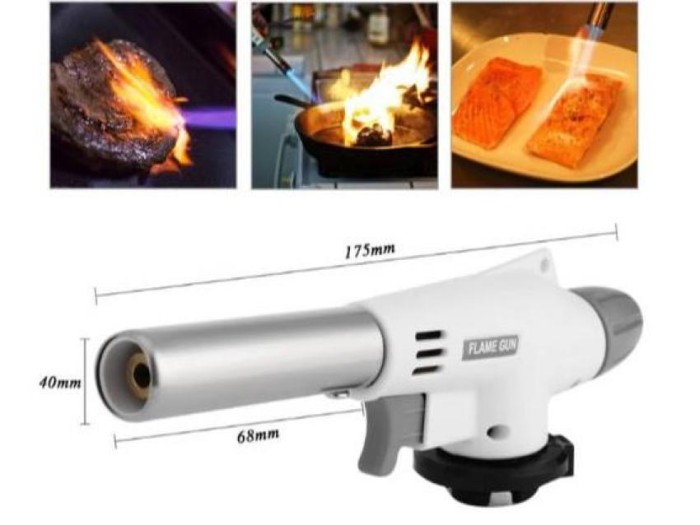 Kepala Portable Gas Torch Flame gun Las Butane Blow Torch Api Jet