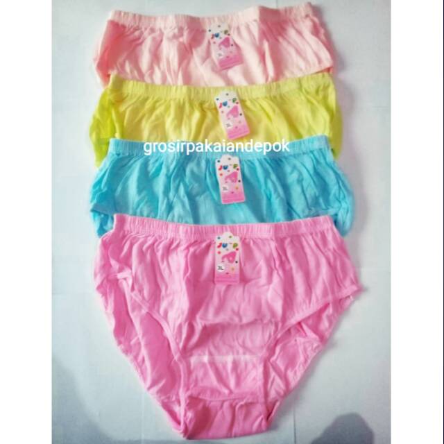 Isi 6 Pcs Celana Dalam Wanita uk 3L/ CD Jumbo Wanita/Celana Dalam