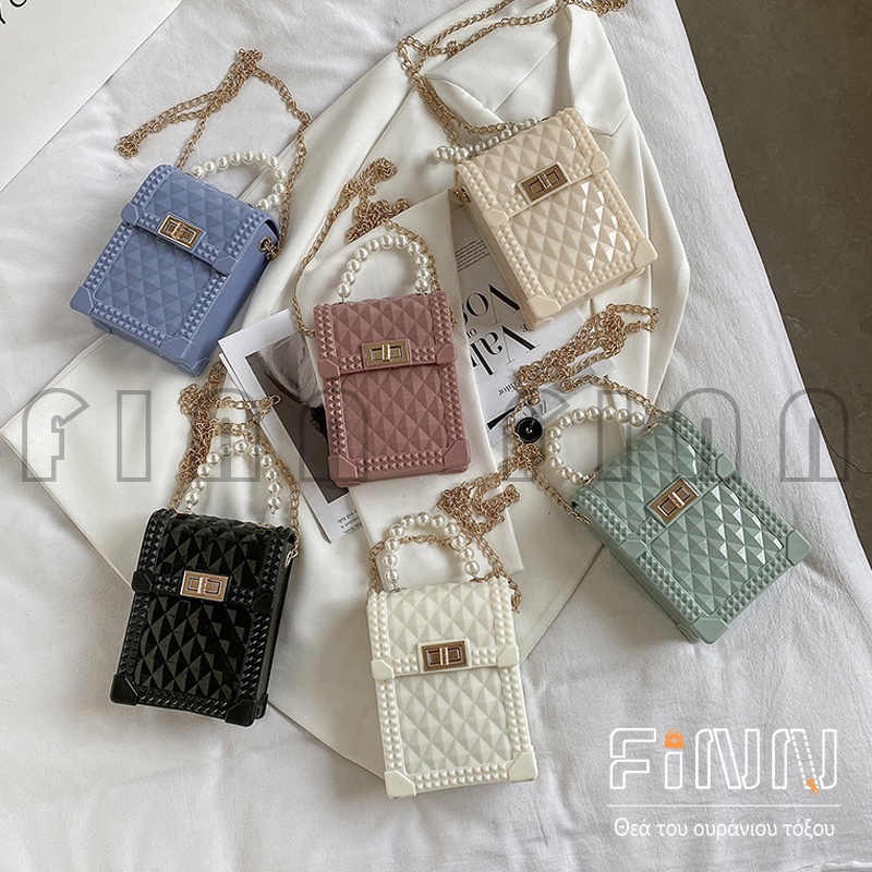 Tas Handphone - Slingbag Handphone Jelly Mutiara Korean Fashion Import