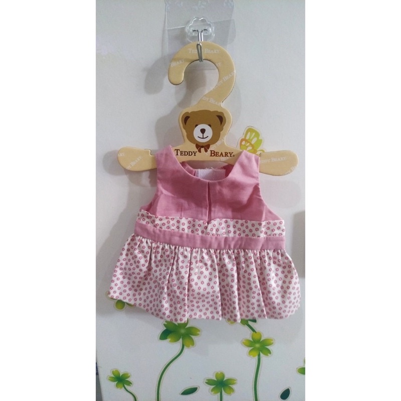 DRESS BAJU CEWEK / WANITA / GIRLS TEDDY BEAR DOLL BONEKA ORIGINAL TEDDY HOUSE 12 inchi