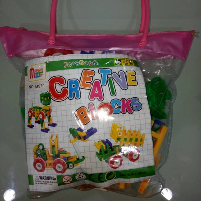 Creative blocks lego lasy mainan edukasi anak iq eq mq