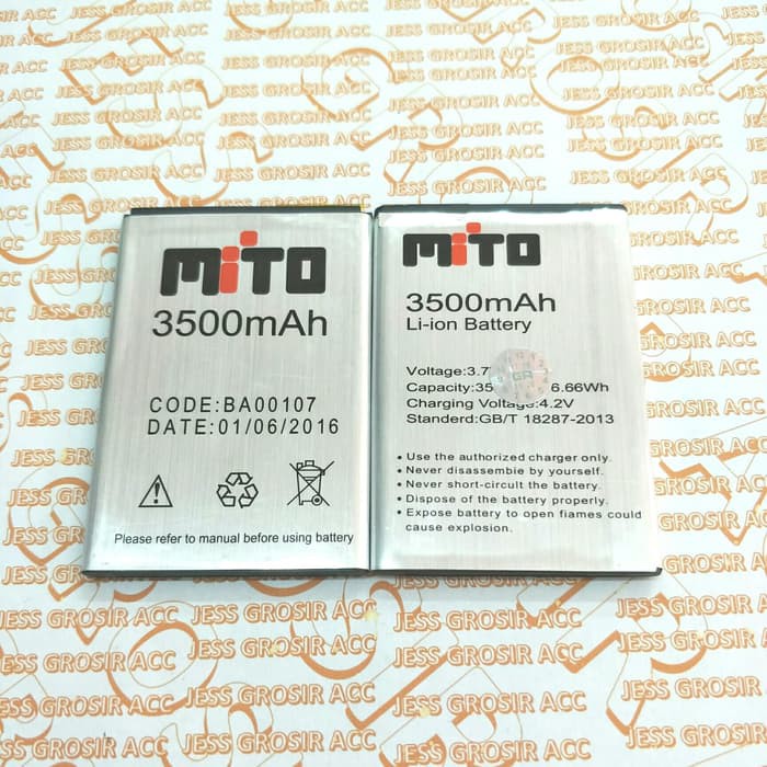 Baterai Battery Double Power MITO BA-00107 BA00107 A780 Fantasy Lite