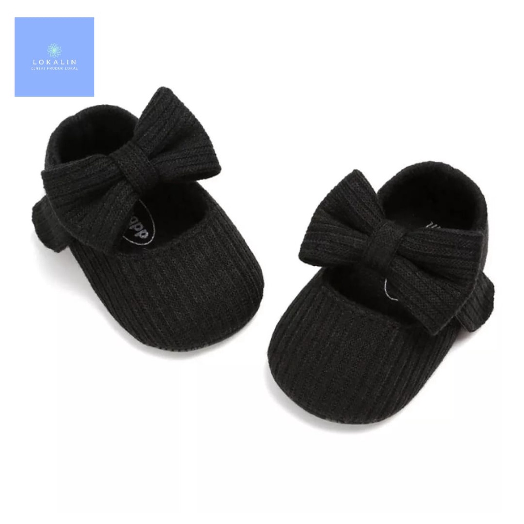 Sepatu Prewalker Perempuan Pita R-Baby Shoes 0-14 Bulan