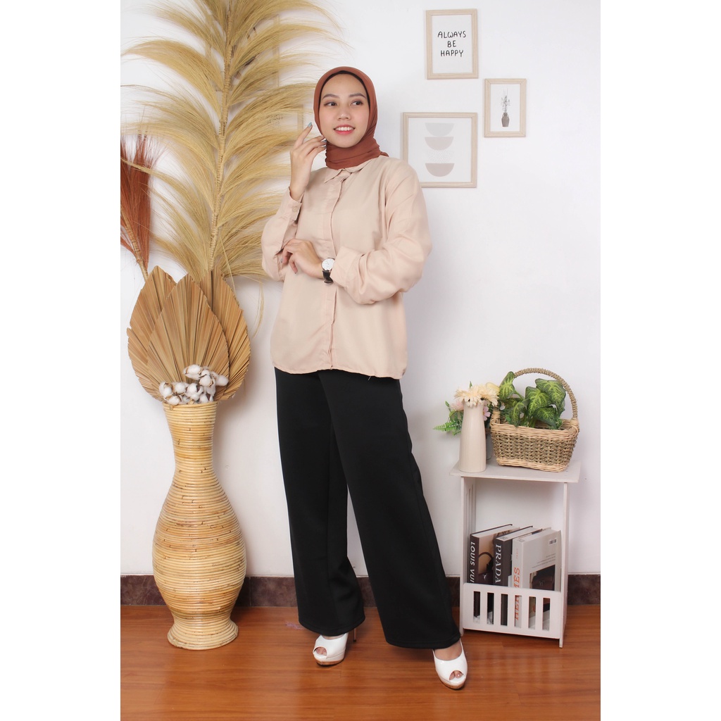 RX Fashion - Flowing Oversize / Kemeja Wanita - BN