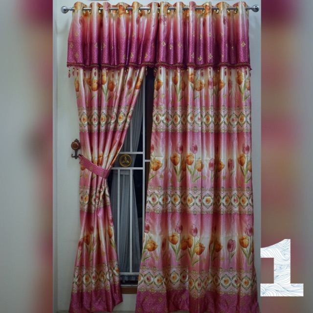 Goden Horden Blackout Printing Tulip Benang Emas