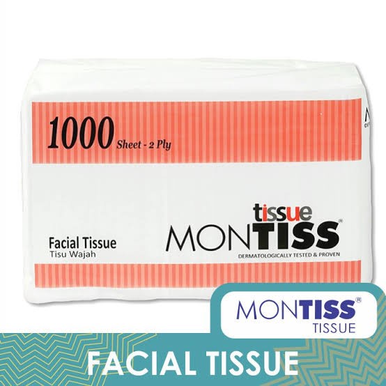 Montiss Facial Tissue 1000 Sheets 2Ply - Tissue Montiss Tisu Montis-3