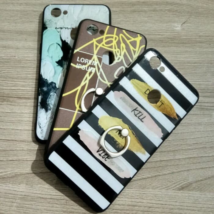 Casing HP OPPO F7 / F7 PRO MOTIF KARAKTER WITH RING
