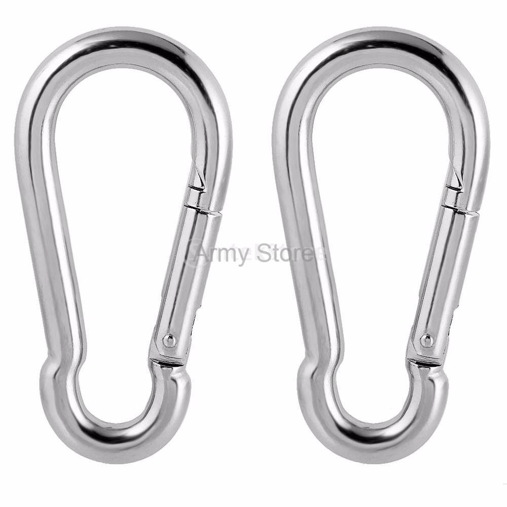 BEST SELLER carabiner snap hook gantungan panjat tebing baja solid 12cm