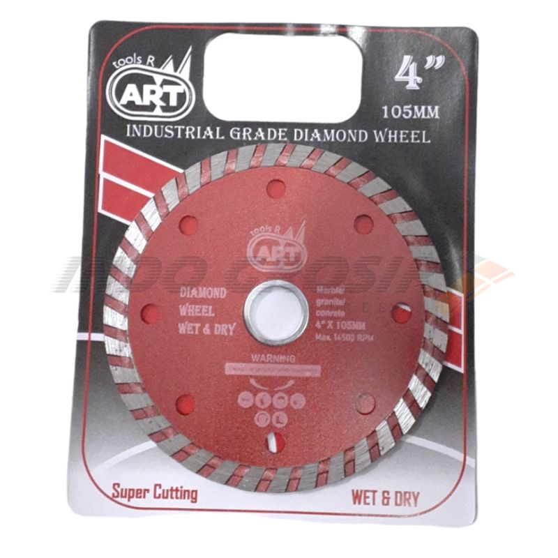 ART Industrial Grade Diamond Wheel Turbo 4&quot; Mata Potong Granit Keramik Marble Basah Kering Dry Wet 4 inch