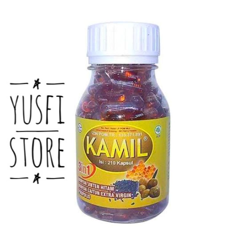 Kamil 3 in 1 isi 210 kapsul Propolis Jintan Hitam Minyak Zaitun