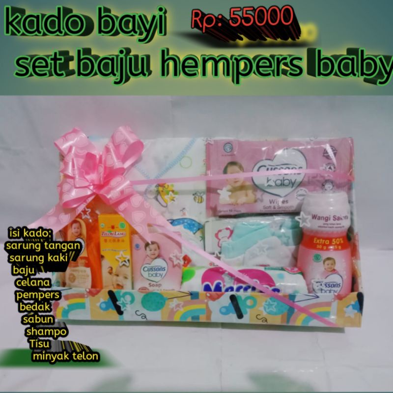 Parcel Kado Lahiran Bayi LakiLaki Perempuan Murah hampers babygif