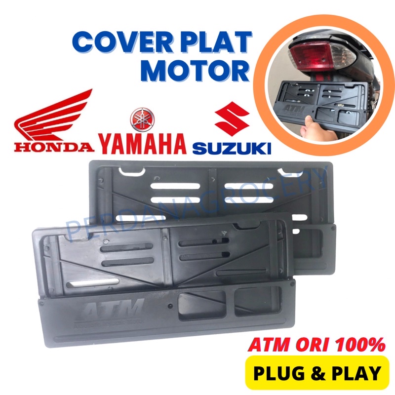 COVER PLAT NOMOR HIGH GRADE ATM MOTOR HONDA YAMAHA UNIVERSAL