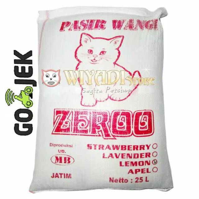 Pasir kucing Wangi Gumpal 25 Liter