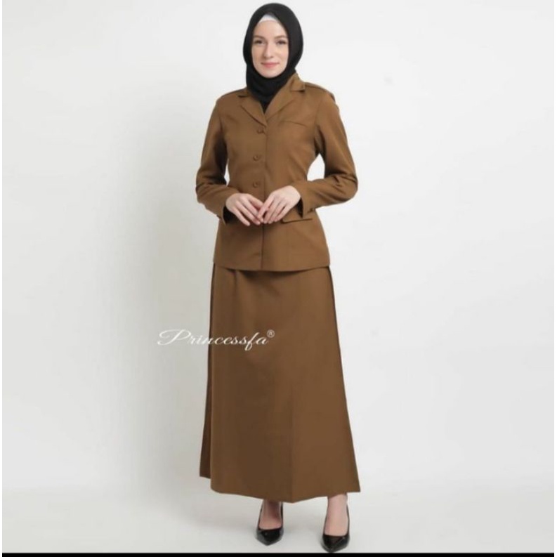 seragam Pemda tua / Pemda khaki / blazer PNS / seragam pns pakai pangkat