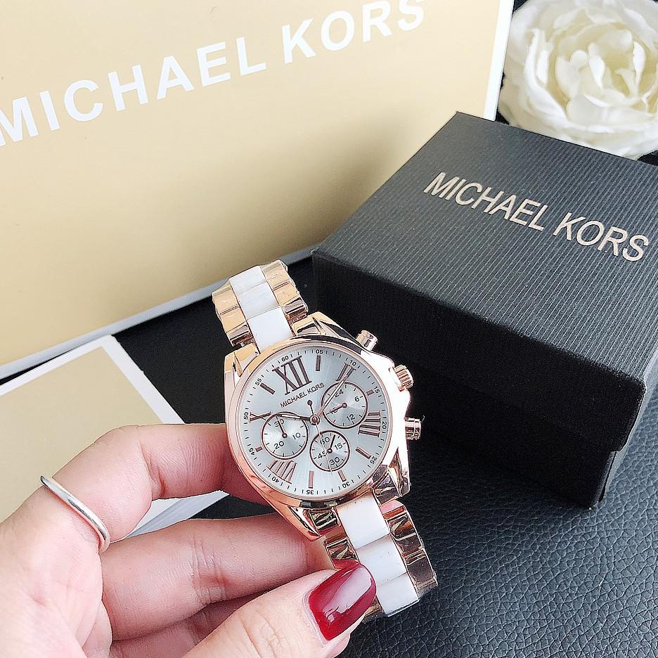 ✅COD MK Michael Kors Jam Tangan Quartz Dengan Strap Keramik Women Ceramics Watch INS Tiktok Hot Harg