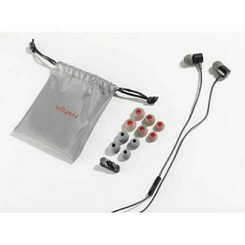 Earphone VIVAN Q11S Headset Stereo Wired Android IOS All handphone Tipe Suport - Garansi Resmi 1 Tahun - Q11S