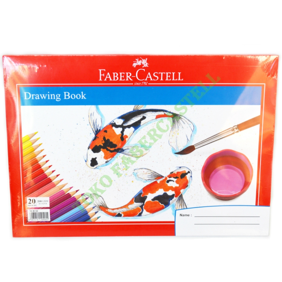 

Drawing Book Faber Castell / Buku Gambar / Ukuran A4 / Motif Ikan / Isi 20 lembar