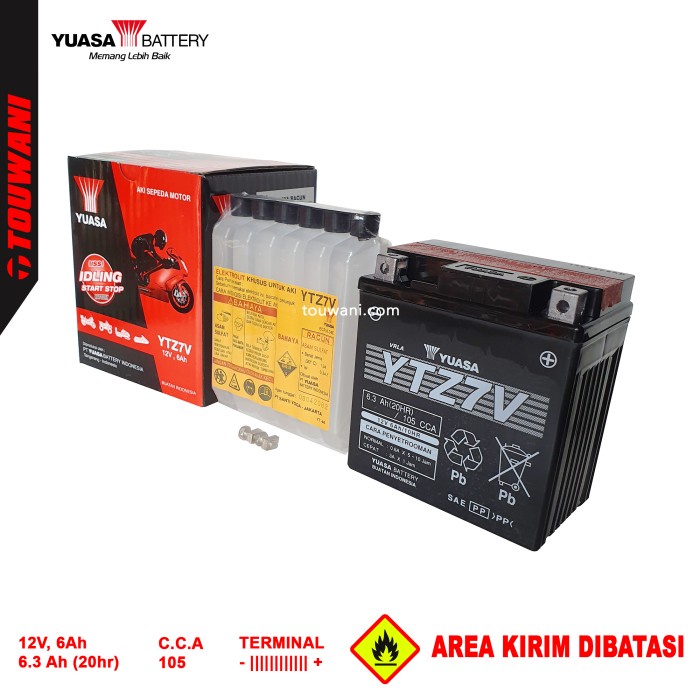Aki Baterai Yuasa YTZ7V Yamaha N-Max NMax Aerox