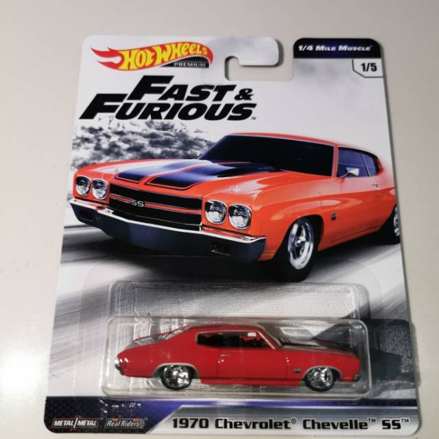 Hot Wheels 1970 Chevrolet chevelle Ss Chevy merah Fast Furious Premium FNF C hotwheels hw