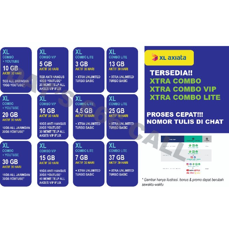 {MURAH MERIAH} XL XTRA COMBO/VIP + COMBO LITE