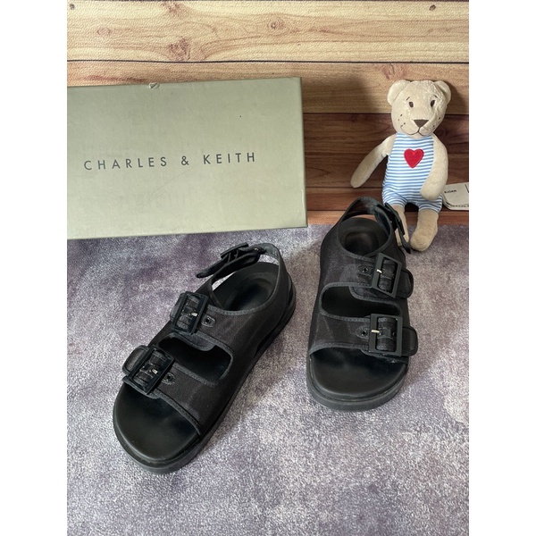 Preloved - CKS224 CK Double Buckle Strap Mesh Platform Sandal - Size 35