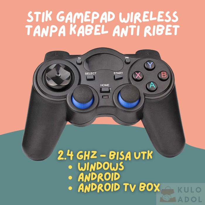 Stick Gamepad Wireless 2.4GHz Joystick  Game Controller For Laptop PC Smart TV Box Android Setik Unt