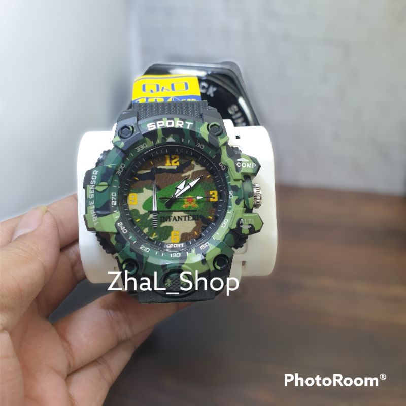 JAM TANGAN LOGO INFANTERI BARET HIJAU TNI AD