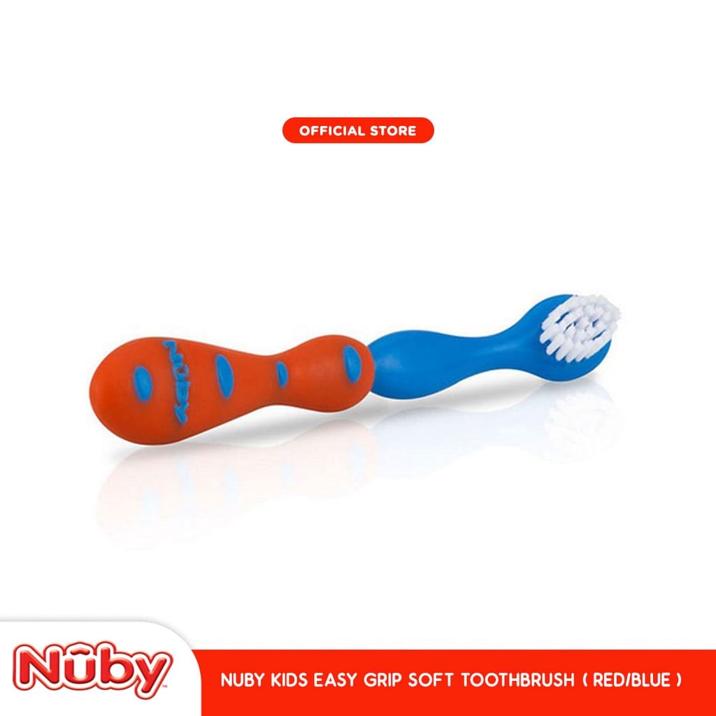 Nuby Toothbrush With Bristles - Sikat Gigi Anak (124651) (WARNA RANDOM)