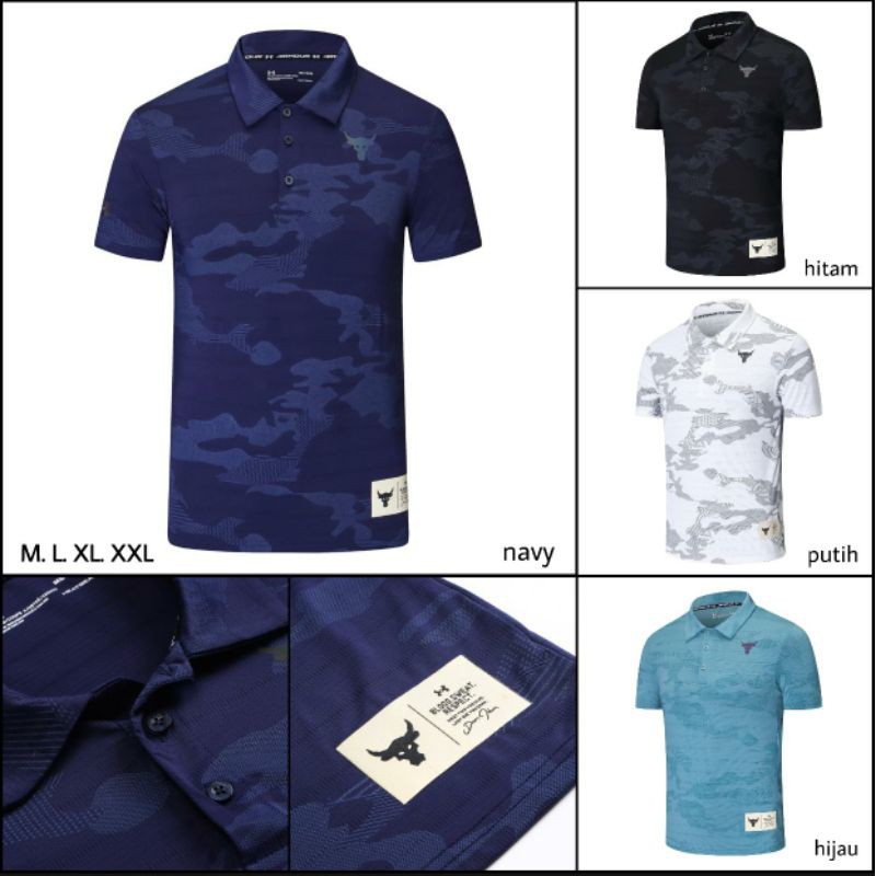 BAJU KAOS POLO TSHIRT UNDER ARMOUR PREMIUM HIGH QUALITY IMPORT KOJ07